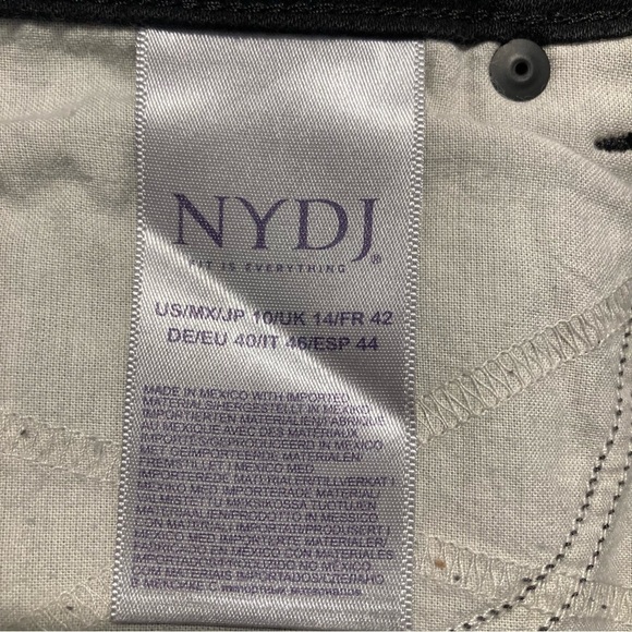 NYDJ Black Straight Leg Jeans - Picture 4 of 9